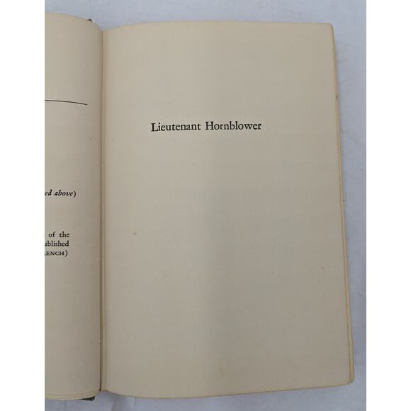 Lieutenant Hornblower C.S. Forester Sea Adventure Fiction Vintage Hardcover 1952 - Picture 9 of 16